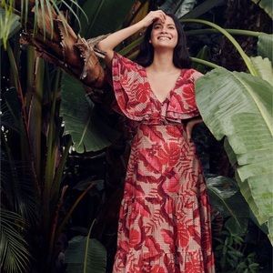 Johanna Ortiz X H&M eyelet embroidered dress